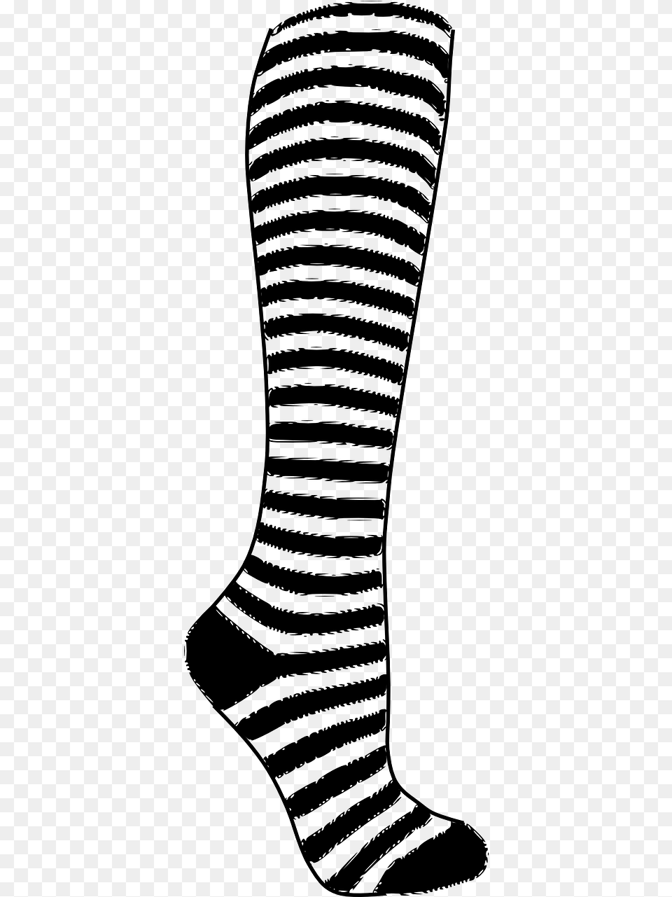 Black And White Socks, Gray Free Png