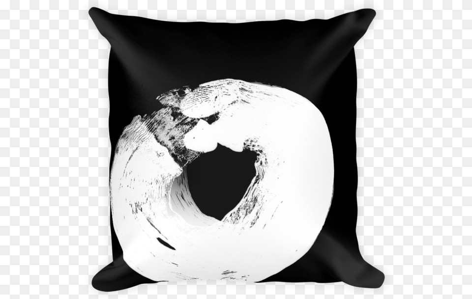 Black And White Soft Square Sofa Cushion With Modern Cushion, Home Decor, Person, Hole, Outdoors Free Png