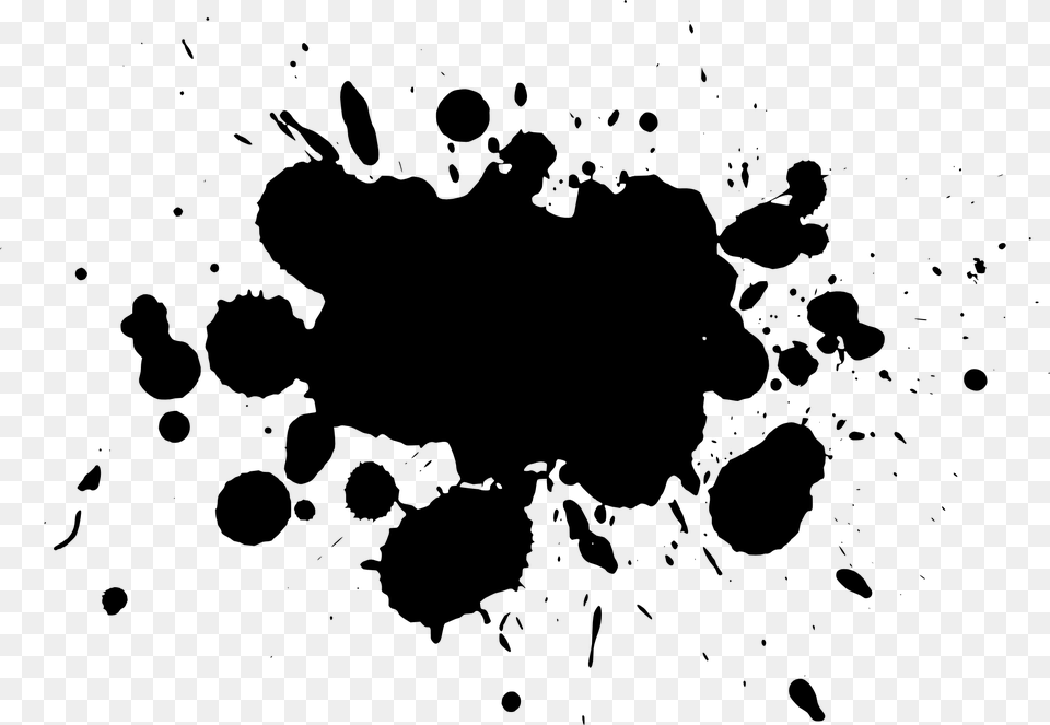 Black And White Splatter, Stain, Baby, Person, Head Free Png