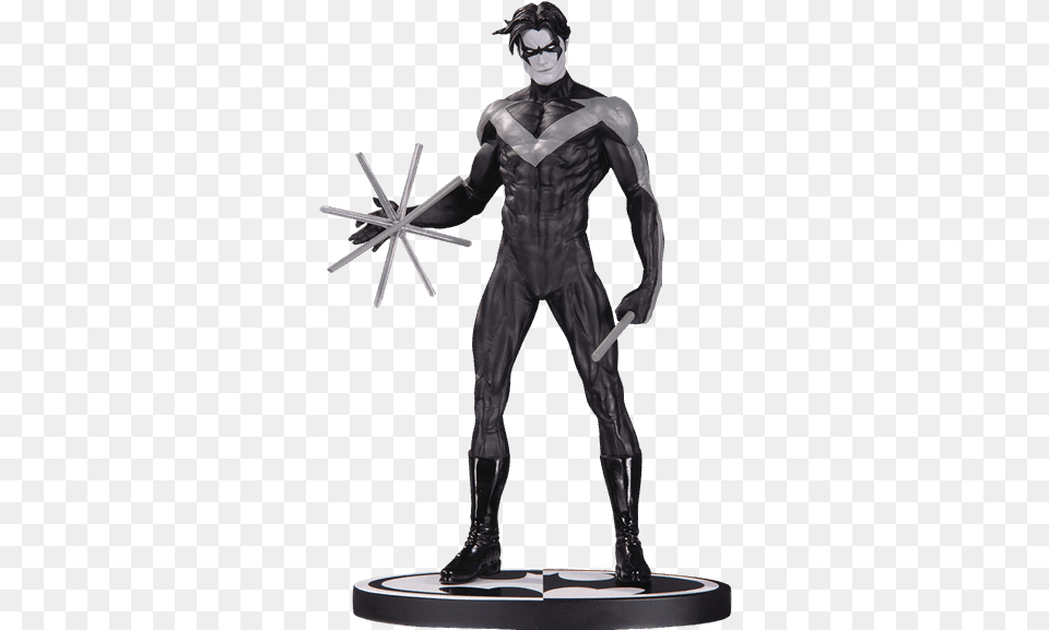 Black And White Statues Batman, Adult, Male, Man, Person Free Png