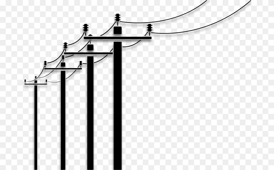 Black And White Stock Bucket Truck Clipart Overhead Power Line, Utility Pole, Cable, Cross, Symbol Png Image
