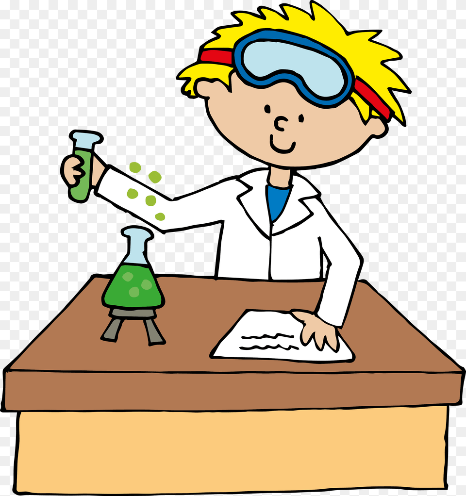 Black And White Stock Cliparthot Of Science Sciences Clip Art, Clothing, Coat, Baby, Lab Coat Png