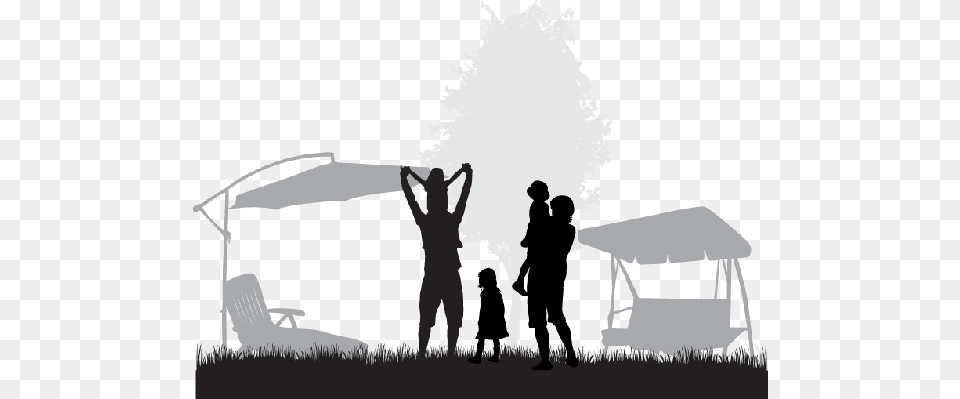 Black And White Stock Family Clipart Silhouette Silhouette, Architecture, Building, Shelter, Outdoors Png