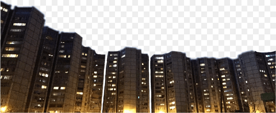 Black And White Stock Lights Buildings Night Urban Light, Apartment Building, Housing, High Rise, Condo Free Transparent Png