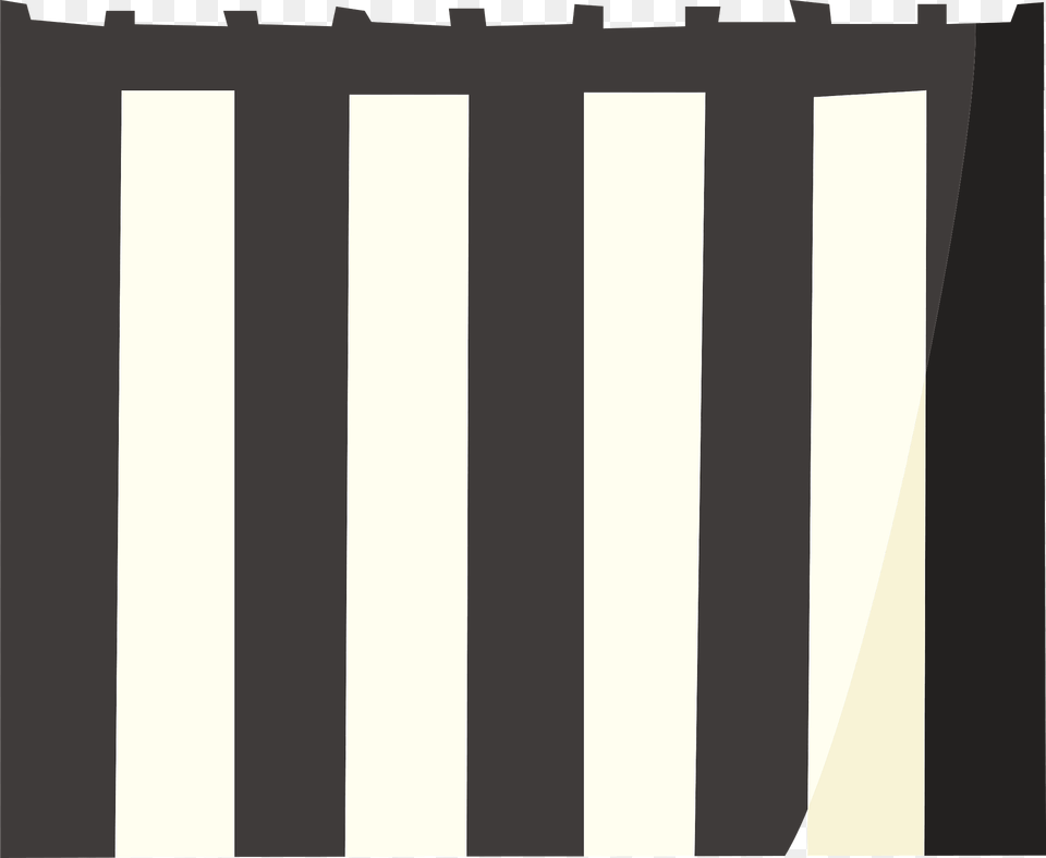 Black And White Striped Curtain Clipart, Road, Tarmac, Zebra Crossing, Home Decor Free Png Download