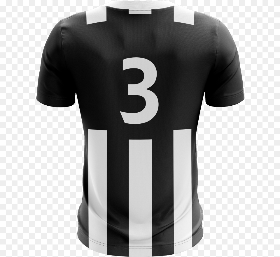 Black And White Striped Football Shirts Active Shirt, Clothing, T-shirt, Jersey Png