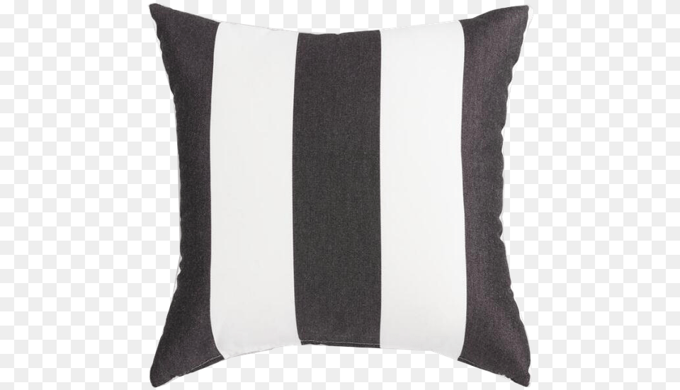Black And White Striped Outdoor Cushion Uk, Home Decor, Pillow Png Image