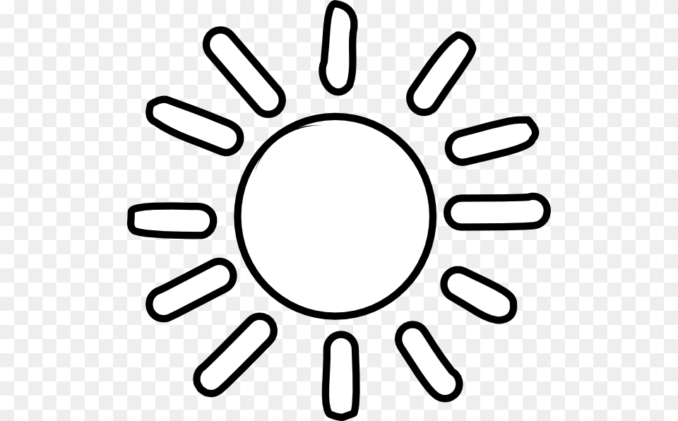 Black And White Sun Clipart Library Rr Collections Sunshine Clip Art Black And White, Cutlery, Fork, Machine, Spoke Free Transparent Png