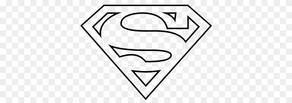 Black And White Superman Logo Image Arts, Symbol Free Transparent Png
