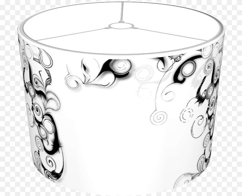 Black And White Swirls And Twirls Bangle, Lamp, Disk, Candle, Art Png Image