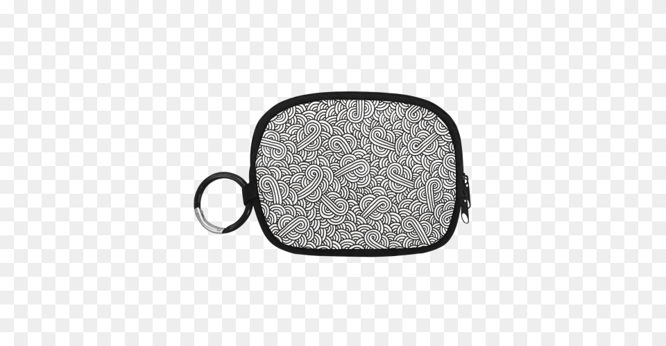 Black And White Swirls Doodles Coin Purse, Accessories, Bag, Handbag, Glasses Free Png Download