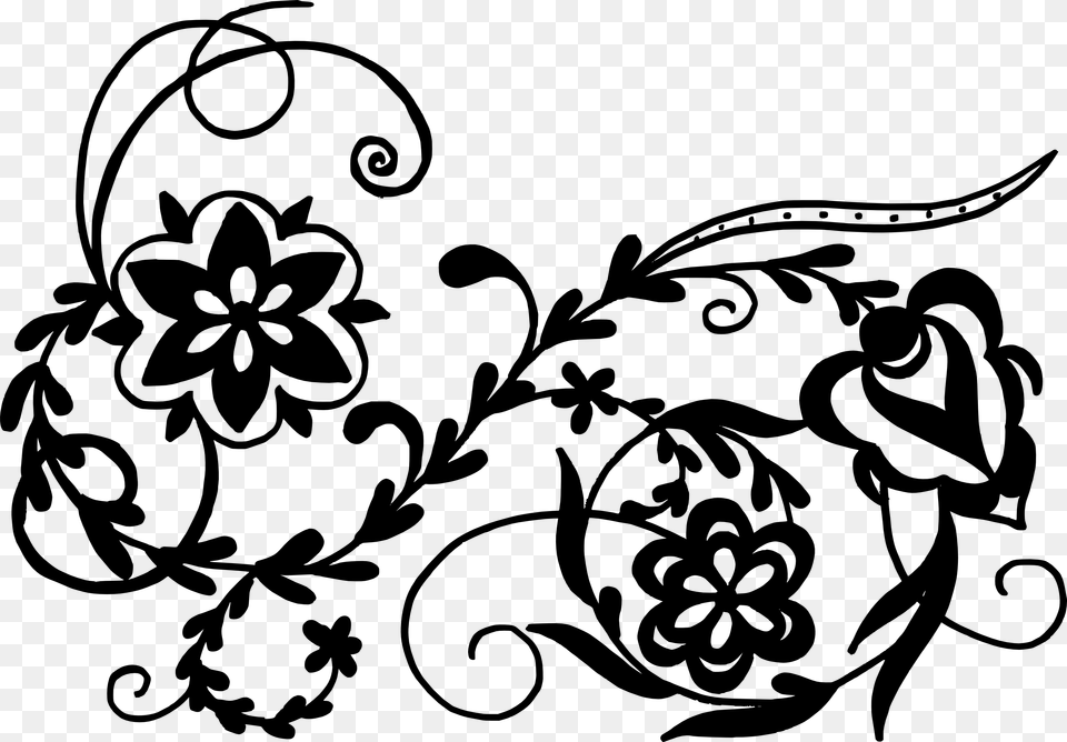 Black And White Tattoo Designs New, Art, Floral Design, Graphics, Pattern Png Image