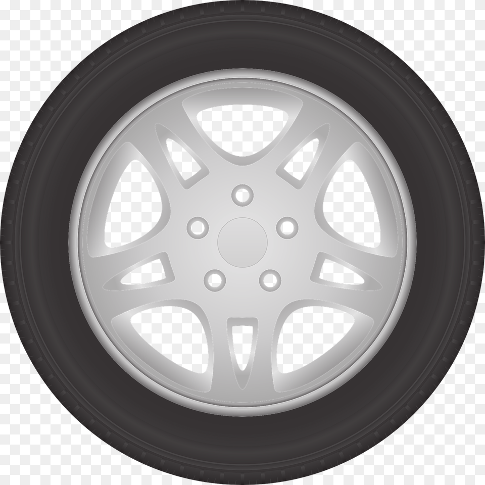 Black And White Tire Clipart Background, Alloy Wheel, Car, Car Wheel, Machine Free Transparent Png