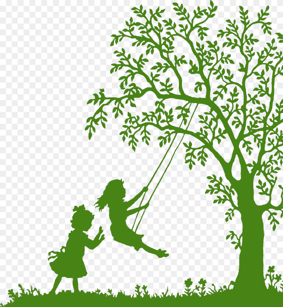 Black And White Tree Clipart, Plant, Grass, Baby, Person Free Png Download