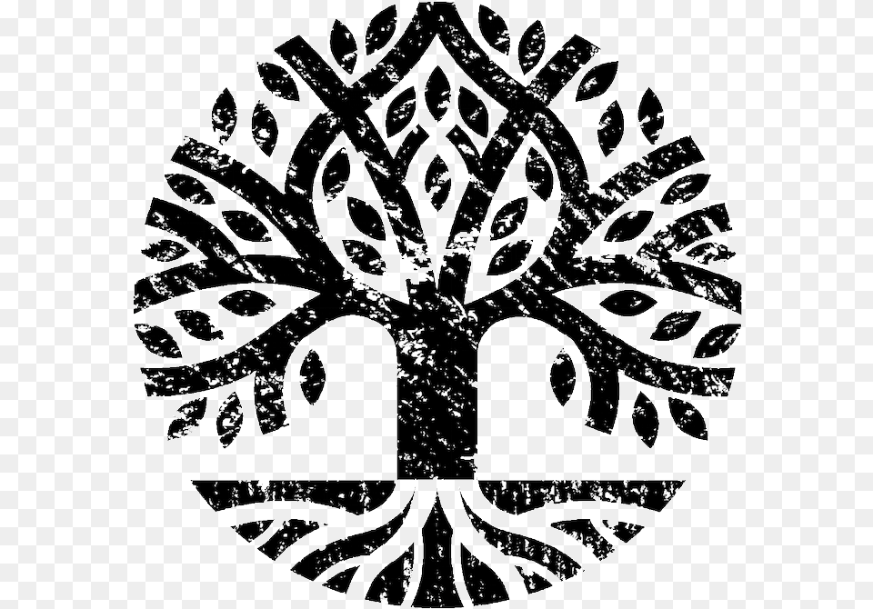 Black And White Tree Of Life Transparent Black Dos Ceibas Tulum Logo, Accessories, Pattern, Outdoors, Cross Png
