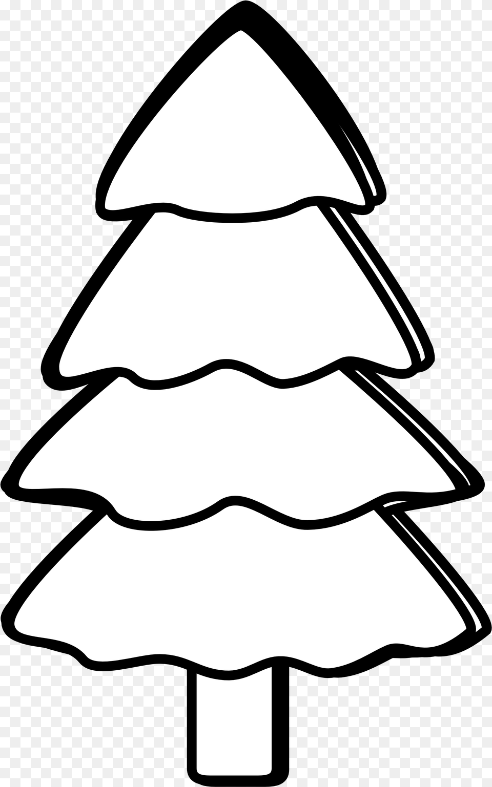 Black And White Trees Clipart Tree Clipart Black And White, Animal, Fish, Sea Life, Shark Png Image