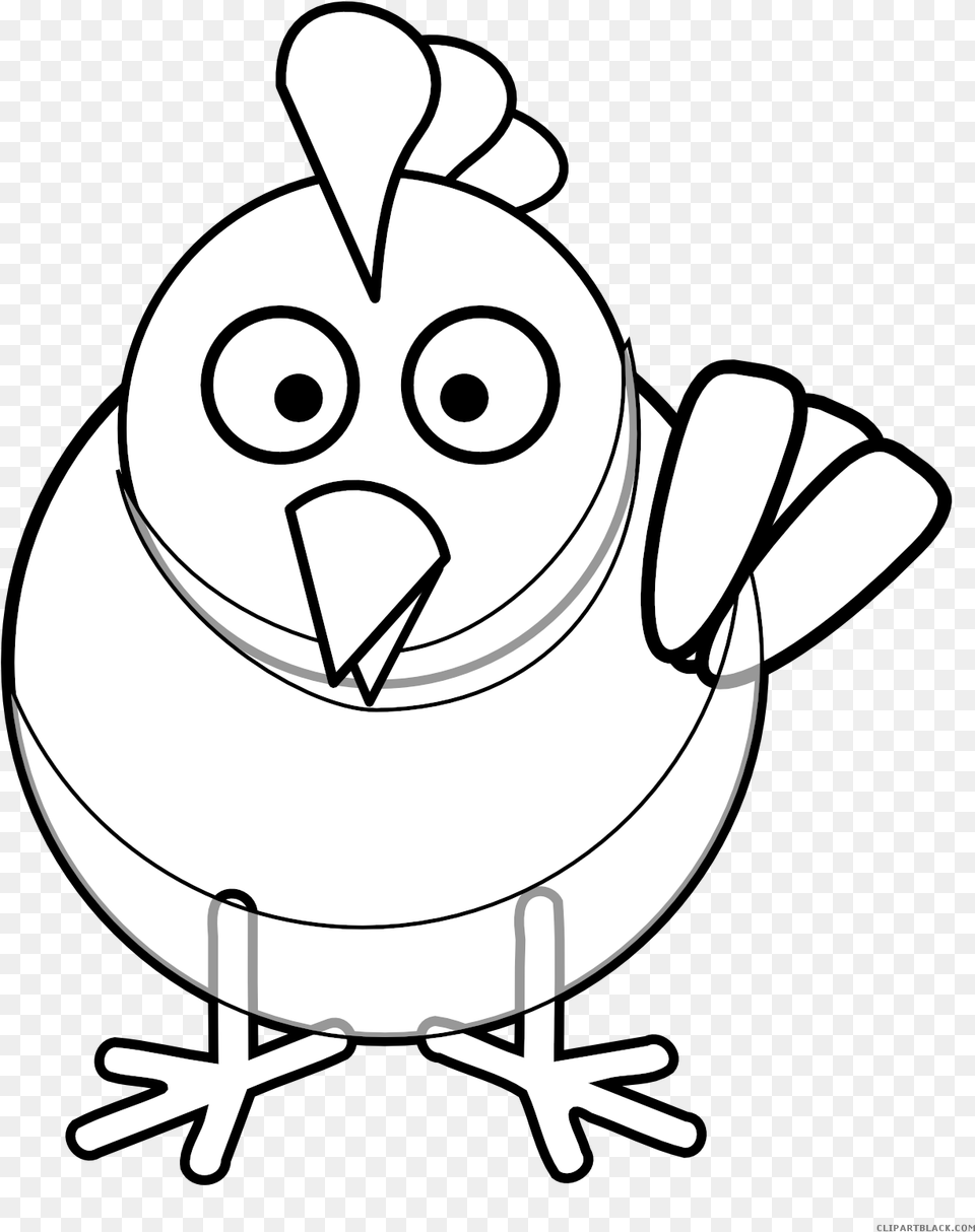 Black And White Turkey Mali Pilii Cartoon Chicken Bird Clip Svg, Stencil Png Image