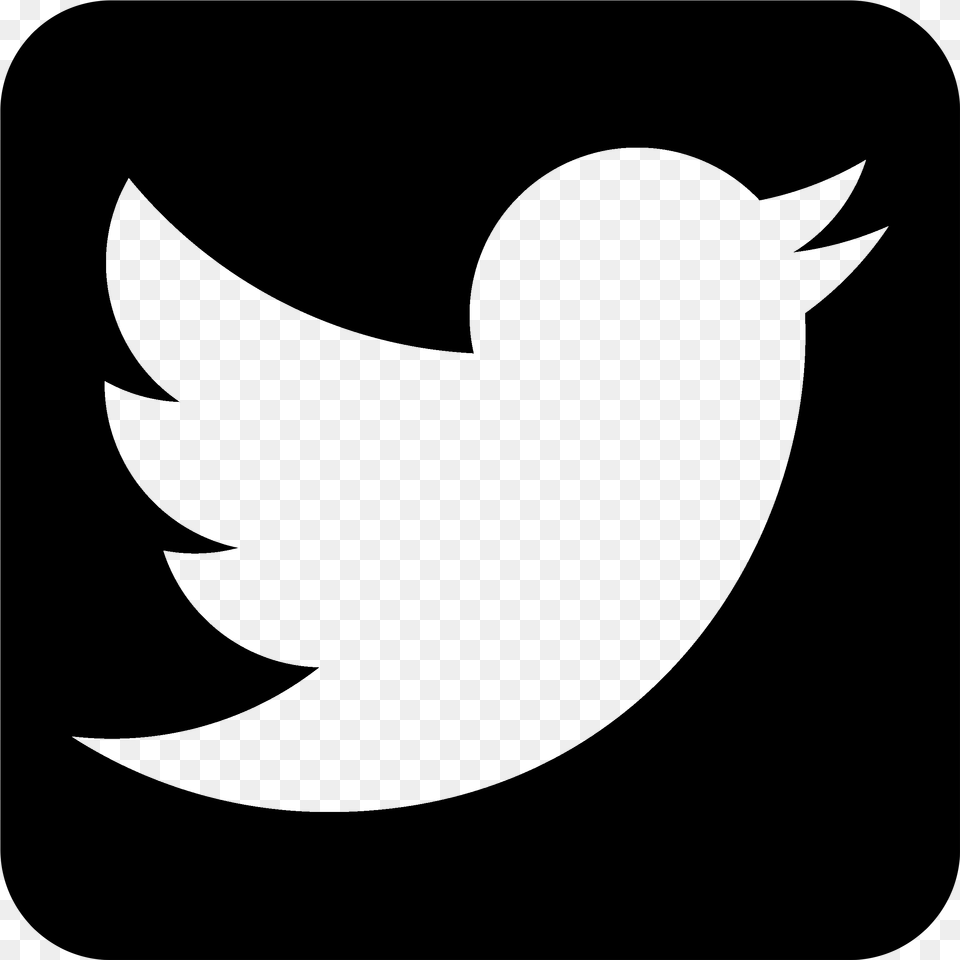 Black And White Twitter Logo, Gray Png Image