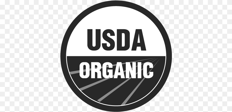 Black And White Usda Organic Label, Logo, Disk, Photography Free Png Download