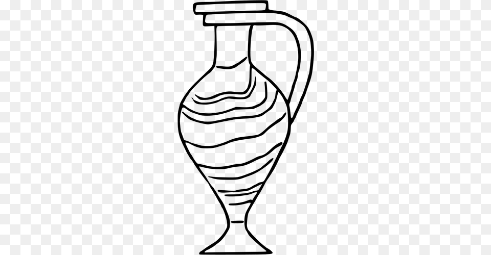 Black And White Vase Image, Gray Free Png Download