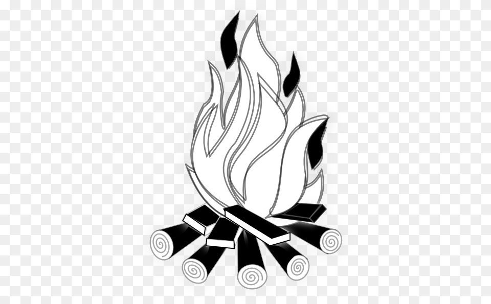 Black And White Vector Royalty Fire Clipart Black And White, Flame Png