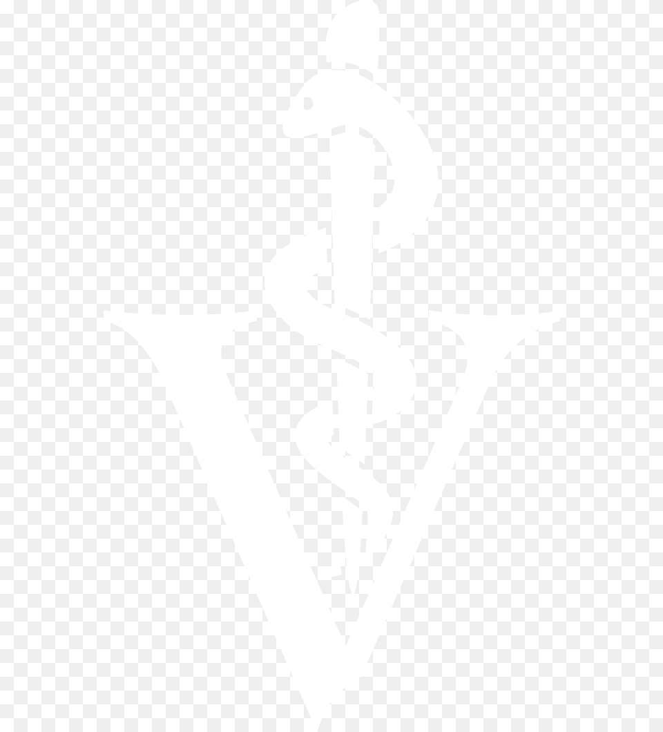 Black And White Veterinary Symbol White, Cutlery Png