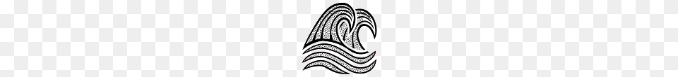 Black And White Waves, Logo, Pattern, Animal, Fish Free Png