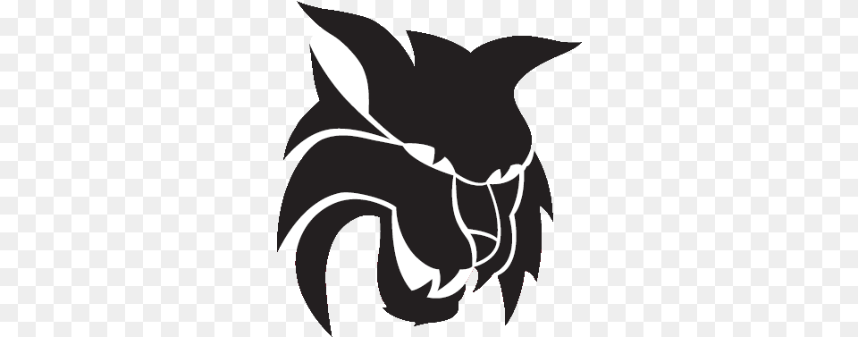 Black And White Wildcat Basketball Logo Logodix Wildcats University Of Kentucky, Stencil, Baby, Person, Electronics Png Image