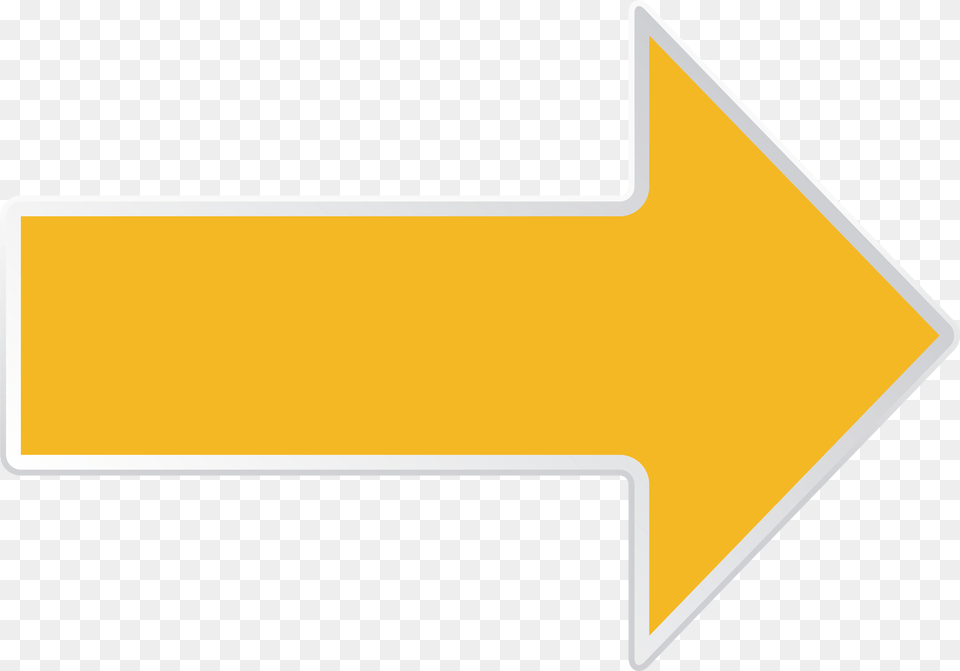 Black And White With No Background Transparent Background Yellow Arrow Transparent, Sign, Symbol, Weapon Png Image