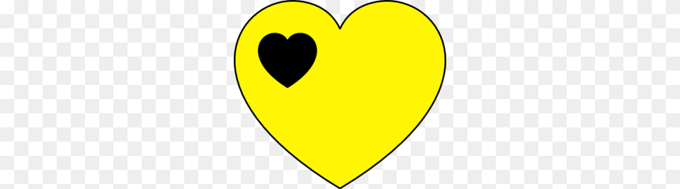 Black And Yellow Heart Clip Art Hearts Heart, Astronomy, Moon, Nature, Night Free Png Download