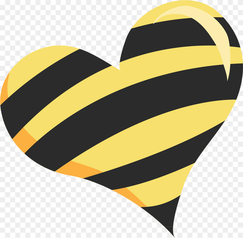 Black And Yellow Heart Clipart Corazn Amarillo Y Negro, Balloon, Aircraft, Transportation, Vehicle Free Transparent Png