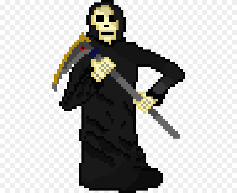 Black And Yellow Pixel Art, Sword, Weapon, Person Free Transparent Png