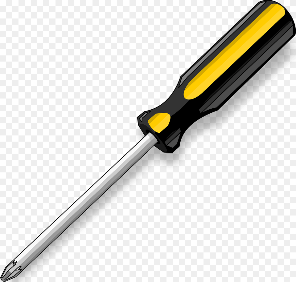 Black And Yellow Screwdriver Clipart, Device, Tool, Blade, Dagger Free Transparent Png
