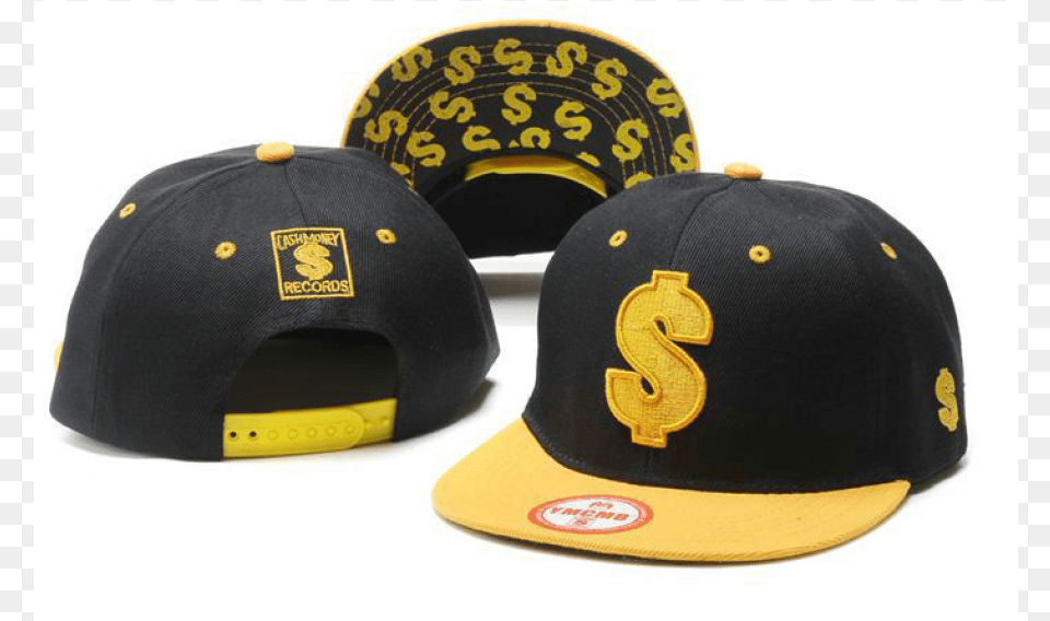 Black And Yellow Snapback, Baseball Cap, Cap, Clothing, Hat Png Image