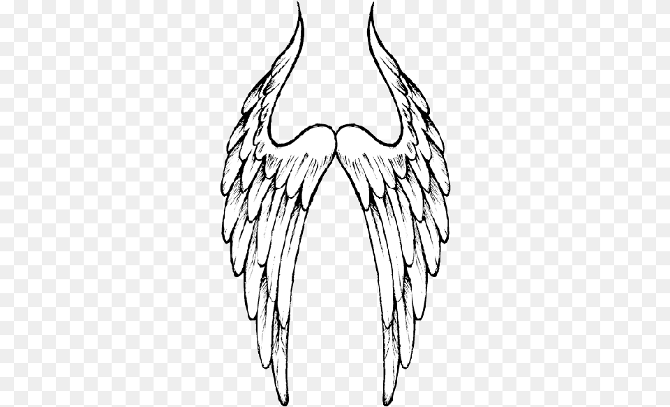 Black Angel Wings 6662 Transparentpng Sketch, Emblem, Symbol, Person Png