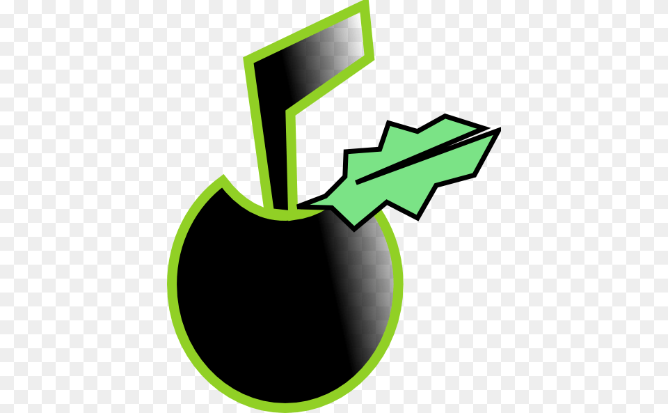 Black Apple Clip Art Vector, Green, Ammunition, Weapon, Bomb Free Transparent Png