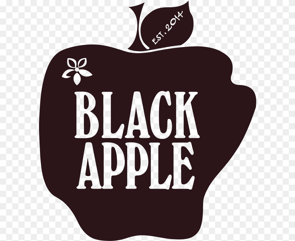 Black Apple Crossing Logo, Food, Fruit, Plant, Produce Png