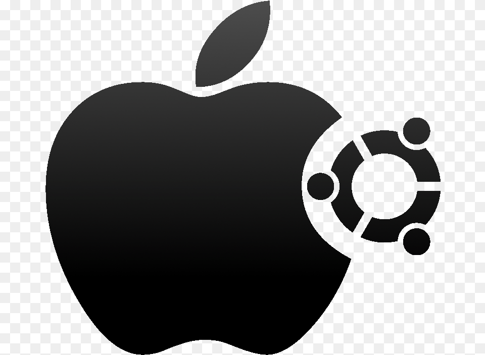 Black Apple Logo Background Ubuntu Icon White, Ammunition, Bomb, Weapon Png