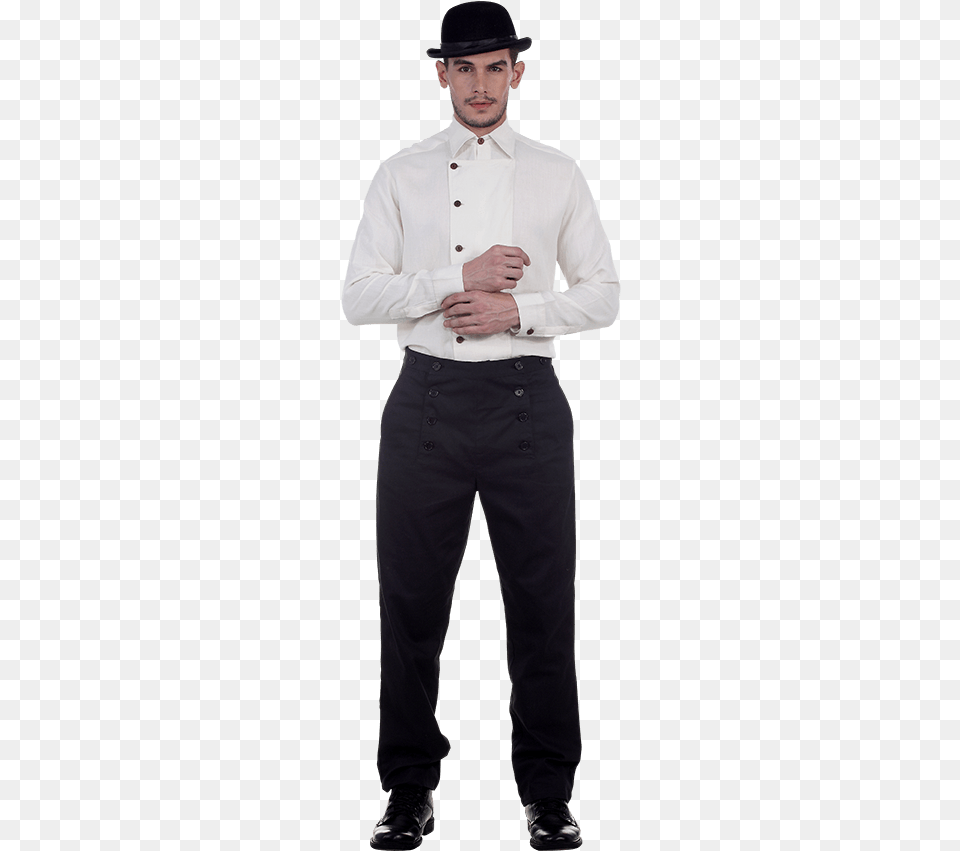 Black Architect Steampunk Trousers Steampunk Costume Male Casual, Shirt, Pants, Sleeve, Long Sleeve Png