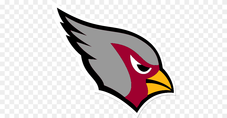 Black Arizona Cardinals Logo, Animal, Beak, Bird, Fish Free Png Download