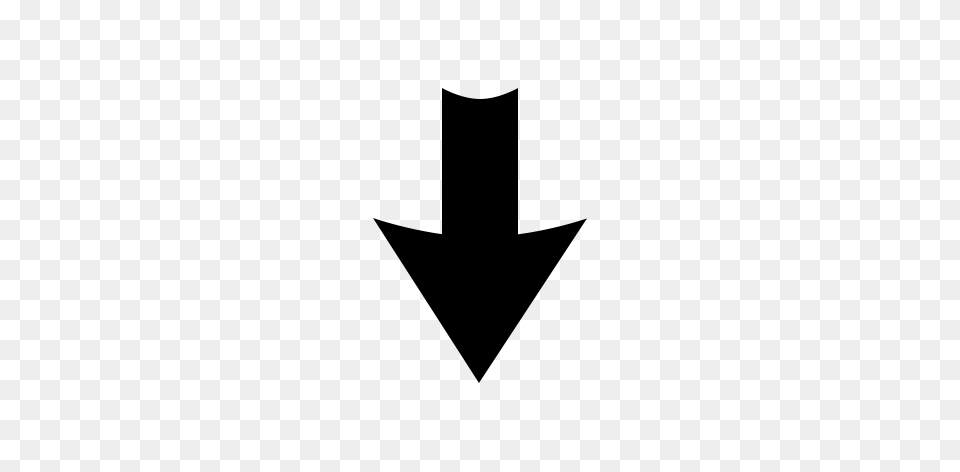 Black Arrow Down Download, Cutlery, Fork Free Transparent Png