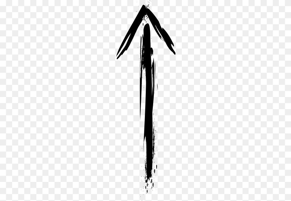 Black Arrow Illustration, Gray Png