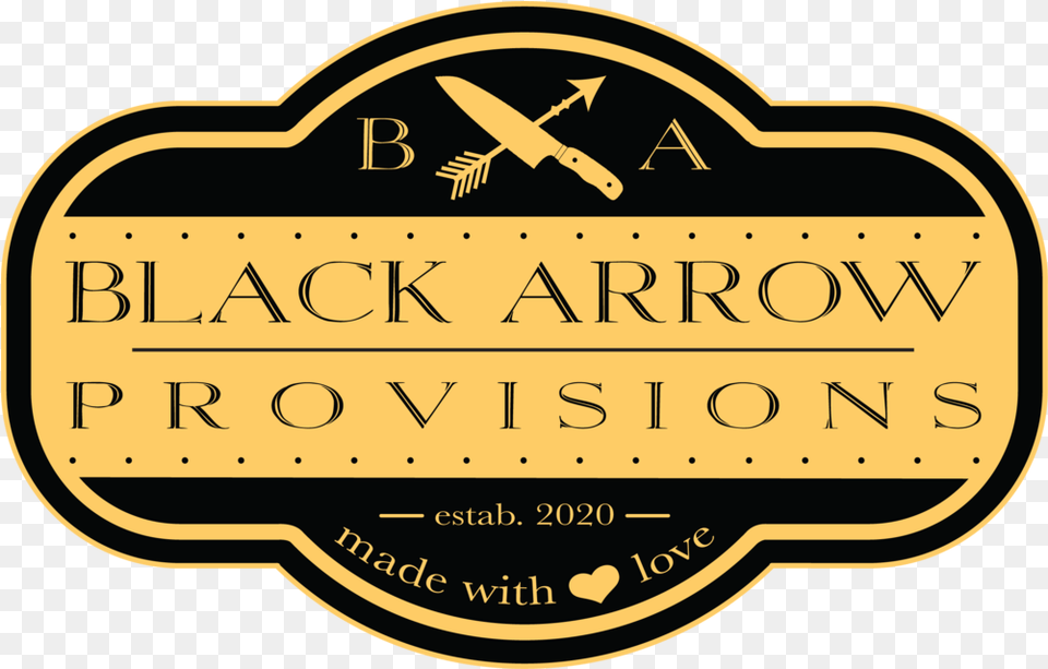 Black Arrow Provisions, Logo, Badge, Symbol, Factory Free Transparent Png