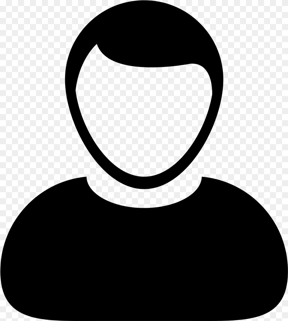 Black Avatar User Icon, Gray Png Image