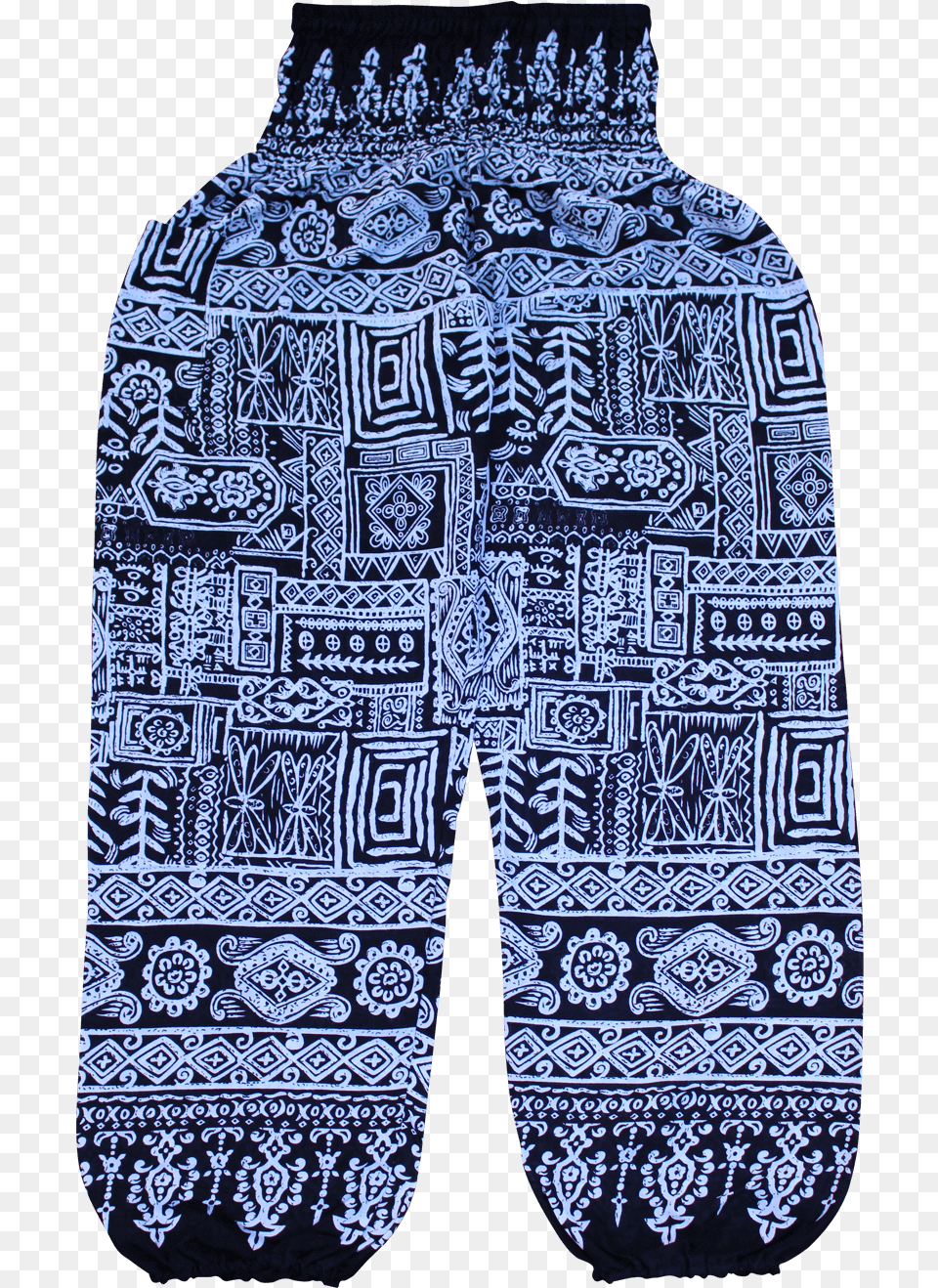 Black Aztec Harem Pants From Bohemian Island Pattern, Clothing, Shorts, Vest, Adult Free Png Download