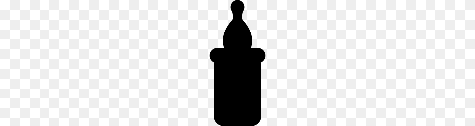 Black Baby Bottle Icon, Gray Png Image