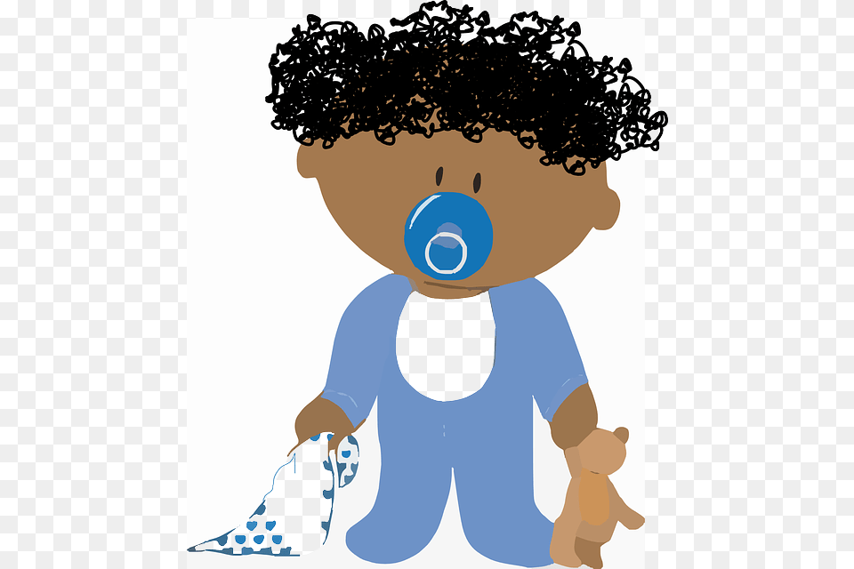 Black Baby Boy Clip Art, Person, Face, Head Free Transparent Png