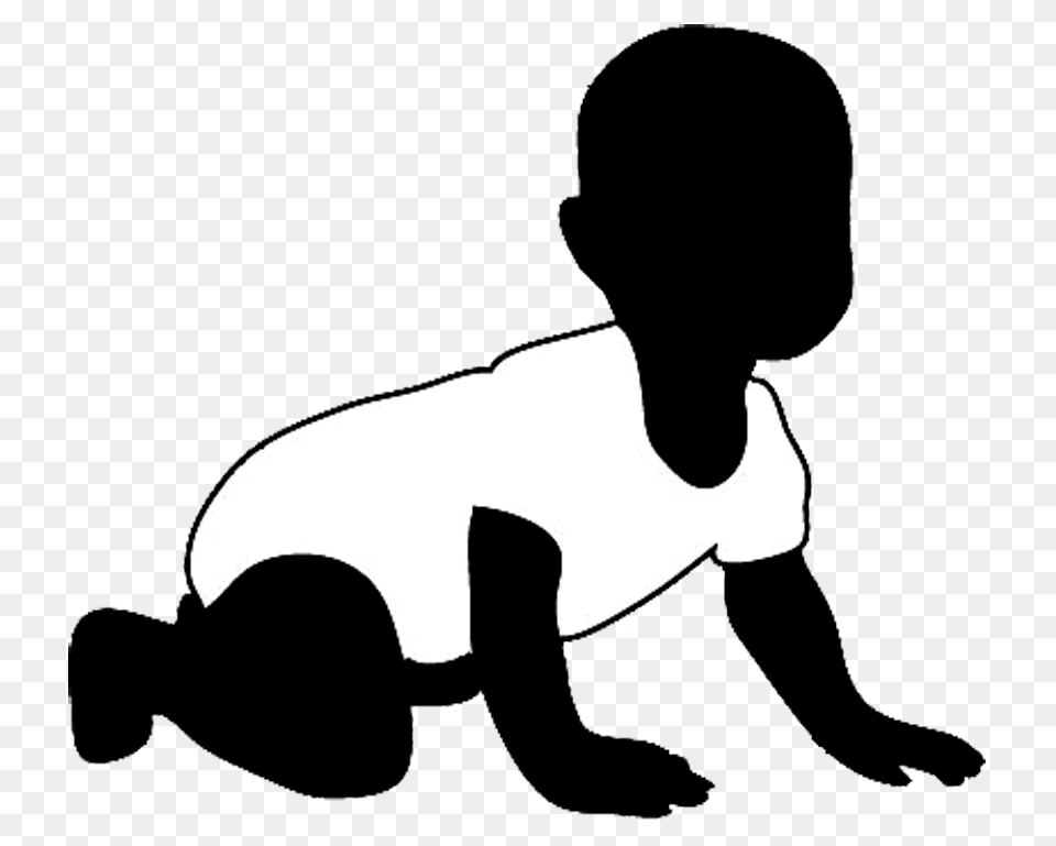 Black Baby Clip Art, Person, Silhouette, Head Free Png