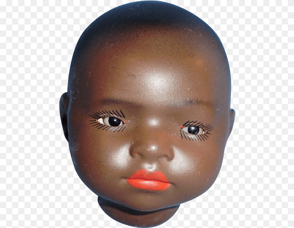 Black Baby Doll Head, Face, Person, Portrait, Photography Free Png