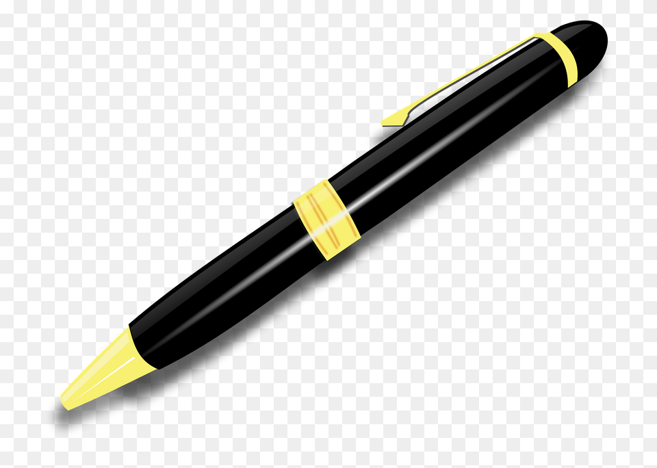 Black Ball Point Pen Clipart, Fountain Pen, Blade, Razor, Weapon Png Image